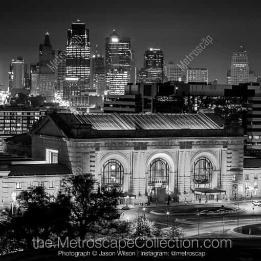 Kansas City Landscape Black and White Photography